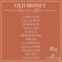 Old money inspired male names