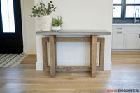 Concrete Top Console Table » Rogue Engineer