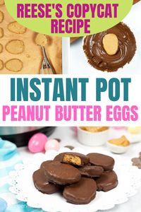 Bring the joy of making and eating Reese's peanut butter eggs to your Instant pot. I love making new recipes, and my Instant Pot Peanut Butter Eggs are a perfect Easter treat to make for your family, or yourself! via @foodnservice