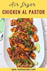 This is a delicious Chipotle Copycat Chicken Al Pastor Recipe done in the air fryer. It is an easy and authentic recipe that can be cooked at home and made healthier. This best chicken al pastor uses an authentic marinade and the heat can be adjusted as per your taste. Just go ahead and enjoy. 