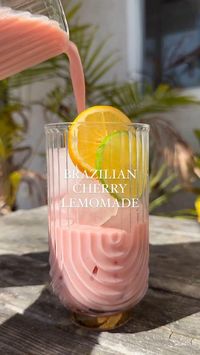 🍒 Who’s ready to taste a bit of Brazil? Let me know in the comments! This Brazilian Cherry Lemonade is the ultimate refreshing drink, packed with vibrant flavors and perfect for a sunny day. 🍋🇧🇷 👉 Ingredients (for one serving): 1 cup fresh cherries, pitted 🍒 1 large lemon, juiced 🍋 2 tbsp honey 🍯 1 cup cold water 🥤Ice cubes ❄️ Fresh mint leaves for garnish 🌿 How to Make: In a blender, combine cherries, lemon juice, honey, and cold water.Blend until smooth.Strain the mixture to remove cher...