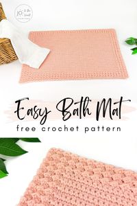 Easy Crochet Bath Mat Pattern - Free | Jo to the World Creations