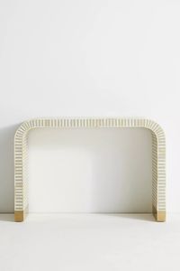 Waterfall Inlay Console Table | Anthropologie