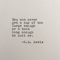 #CSLewis #Quote Typed on #Typewriter by #LettersWithImpact #tea #read #books