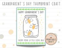 Perfect for toddlers or babies! Simply download, print, and paint away with this adorable and fun fingerprint craft! You and your little one can easily create a sweet Grandparent's Day gift for their Grandma and Grandpa to cherish forever.- - - - - - - - - - - - - - - - - - - - - - - - - - - - - - - - - -THIS IS AN INSTANT DOWNLOAD:No physical item(s) will be shipped.Included in your purchase will be two pdfs, one with the words "love bug" and another with "love bugs".You may print as many as yo