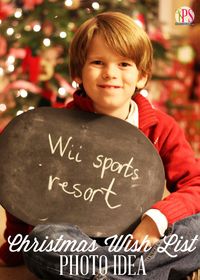 Snap photos in front of the tree of children holding a sign displaying the number one item on their wish list #photography