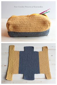 Back to School Pencil Cases Free Crochet Patterns - DIY Magazine