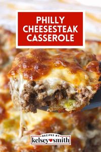 Philly Cheesesteak Casserole