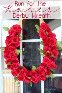 Kentucky Derby Wreath  @SheskindaCrafty