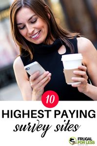 A list of the highest paying survey sites to help you make money from home. These serve as a great side hustle or those looking for an online job or stay at home jobs for moms. Single mom jobs | paid surveys earn money | work from home | side hustles | best survey sites | money making apps | quick cash | fast cash | quick money | fast money | easy money | easy cash. #makemoney #makemoneyonline #makemoneyfromhome