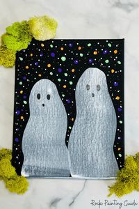 Halloween Squeegee Art: Easy Ghost Painting Craft