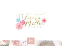 Children Logo, Party Logo, Cake Logo, Kids Logo, Stamp Logo, Girl Party Logo, Watermark, Decor Logo, Fashion Logo, Boutique Logo