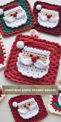 Learn how to crochet a festive Santa Granny Square with this free Christmas pattern! Ideal for holiday blankets, pillows, or as standalone decor. Click the Visit button to download the free pattern and add some holiday magic to your crochet projects!