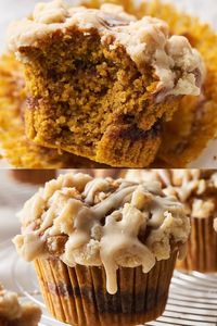 One of the best fall snacks for pumpkin muffins! If you love fall recipes and pumpkin recipes, try pumpkin coffee cake muffins for a yummy fall treats! Great for fall baking and go to fall recipes!