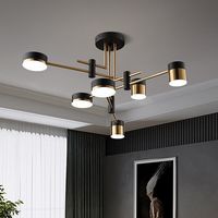 Bulb Base:LED Integrated; Bulb Type:LED; Suggested Space Fit:Bedroom,Dining Room,Shops / Cafes,Living Room; Type:Chandelier; Style:LED,Nordic Style; Finish:Painted Finishes,Electroplated; Light Direction:Downlight; Suggested Room Size:10-15㎡; Fixture Height:32/38/38; Fixture Width:76/76/102; Fixture Length:76/76/102; Chain/Cord Adjustable or Not:Chain / Cord Not Adjustable; Number of Bulb:8-Light,6-Light,4-Light; Light Source Included or Not:LED Light Source Included; Fixture Material:Metal; Sha