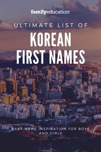 Want to name your baby on the way a Korean-inspired name? These Korean first names for boys are girls might be perfect for your newborn! #babynames #Koreannames