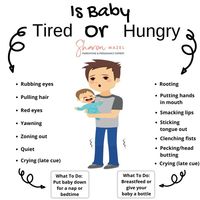 Do you know when your baby is telling you that she's tired? Or that he's hungry? Here are the cues that will clue you in to what your baby needs. But remember, because every baby is unique, you'll do best by watching your baby closely and learning your unique baby's unique hunger and tired cues. You might notice something that's not on this list!