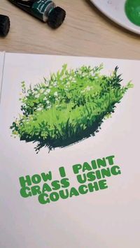 Here's a quick tutorial on how to paint grass using an opaque medium like gouache or acrylic. For a longer updated tutorial please visit my Patreon page where I post new tutorial videos every Sunday