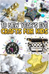 Looking for fun kids crafts for the new year? Ring in the new year with these fun kids crafts. These activities include everything from count down counters, new years hats, and so much more.