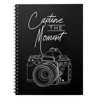 Capture Moment Camera Photography Photographer. Notebook