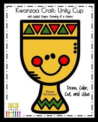 Kwanzaa Craft for Kindergarten: Unity Cup Craft & Kinara Guided Drawing