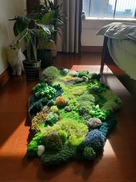 Handmade Latch Hook Rugs,green Moss Rug, Custom Rugs,art Rugs,soft Rug Moss Abstract Rug,meadows Rug,tundra Rugs - Etsy