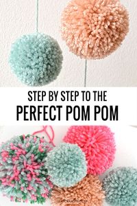 How to Make Pom Poms with a DIY Cardboard Template