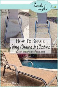 How to Repair Sling Chairs & Chaises • Queen Bee of Honey Dos