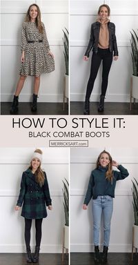 combat boot outfit ideas