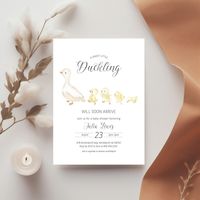 Editable A Little Duckling Will Soon Arrive Baby Shower Invitation - Baby Duck Baby Shower - Duckling Baby Shower Invitation PDF 5x7  PLEASE READ BEFORE YOU BUY  This listing is for an editable digital file which can be easily edited using Corjl. Corjl is an online tool which makes it easy to personalize, download and print your files using your mobile device or your web browser. Kindly message me if you would like the invitation to be designed for you. No software needed, access your editable template in minutes! You will receive a link to edit your digital design. Please check email associated with your Etsy Account.   TRY BEFORE YOU BUY  Copy and paste this link into your browser to access our FREE demo: https://www.corjl.com/d/1D8CA6  ORDER INFO  ★NO software or fonts needed ★Edit, mov