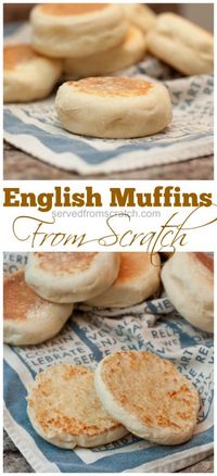 Making your own English Muffins from scratch is easier than you'd think and sooo tasty without sacrificing any of the nooks or crannies!