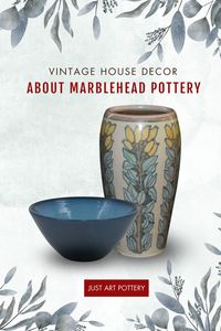 Embrace vintage elegance with Marblehead Pottery! Add charm to your vintage house decor with exquisite hand-decorated pottery. Explore the artistry of vintage arts and crafts and the allure of American art pottery. Elevate your space with the timeless beauty of Marblehead Pottery.