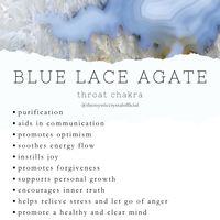 Find out more information about Blue Lace Agate on my website. Follow the link for more details. Ethically sourced crystals are available for sale there as well! Don't forget to subscribe to our newsletter