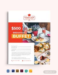 Instantly Download Restaurant food Gift Voucher Flyer Template, Sample & Example in Microsoft Word (DOC), Adobe Photoshop (PSD), Adobe InDesign (INDD & IDML), Apple Pages, Microsoft Publisher, Adobe Illustrator (AI) Format. Available in (US) 8.5x11, (A4) 8.23x11.69 inches + Bleed. Quickly Customize. Easily Editable & Printable.