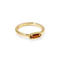 Understated yet oh-so-chic, the Emma Quartz 14k Gold Band Ring will quickly become a style staple. A horizontal, oval-cut stone sits atop a classic gold band. Add to your go-to ring stack or style alone—either way, you'll wear this ring time and time again. Designer, founder, and philanthropist Kendra Scott started her company in 2002, just three months after her first son was born. Her commitment to innovation, quality, customer service, and detail has taken her from a small startup to a billio