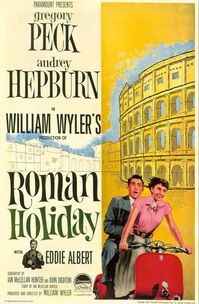 Roman Holiday, poster, l-r: Eddie Albert, Gregory Peck, Audrey Hepburn, 1953. #romanholiday #1953 #eddiealbert #audreyhepburn #gregorypeck #posterart