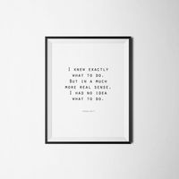 The Office TV Show Printable, I Knew Exactly What To Do, Office Wall Art, Funny Prints, Michael Scot