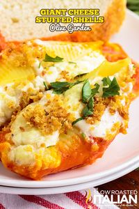 Giant Cheese Stuffed Shells (Olive Garden Copycat) - TSRI