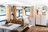 Tour a Tiny Home RV Remodeled Fifth Wheel Trailer | Apartment Therapy