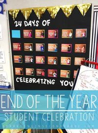 Celebrating the end of the year can be a special time for you and your students, use the end of the year countdown to celebrate their successes! #endoftheyear #endoftheyearideas #classroomideas #classroominspiration