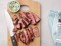 Air Fryer Steak with Garlic-Herb Butter Recipe | Food Network Kitchen | Food Network