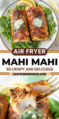 Who doesn't love flavorful, restaurant-quality fish cooked at home in less than 10 minutes? This Air Fryer Mahi Mahi recipe is perfect for an easy weeknight dinner or even a dinner party! The Mahi Mahi is seasoned with dried spices and flavorful Homemade Garlic Herb Butter.