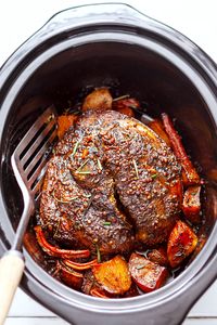 Incredibly tender, this slow-roast pork shoulder is a crowd pleasing dinner that will yield leftovers for the whole week. Via eatwell101.com