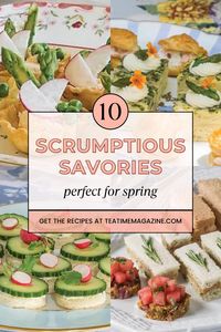 Whether you prefer tea sandwiches, canapés, or even quiches, this collection of delectable savories from the pages of TeaTime magazine is sure to delight at your next springtime tea gathering. Find "10 Scrumptious Springtime Savories" by visiting https://teatimemagazine.com/10-scrumptious-springtime-savories/.