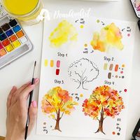 22 Watercolor Painting Tutorials from DearAnnArt - Beautiful Dawn Designs