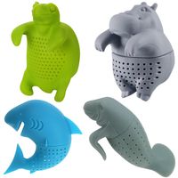 Enjoy a cup of fresh brewed tea with your favorite water-loving creature! Each silicone swimmer perches on the side of your mug, adding a playful yet serene touch to your tea time ritual.