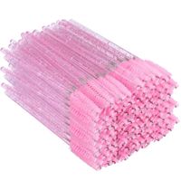 PRICES MAY VARY. Packaging & Size: Contains 300pcs pink disposable mascara brushes, each brush is 4"/10cm in length and brush head is 1"/2.5cm , making them easy to carry around and suitable for use when traveling. Premium Materials: The eyelash brush is composed of a crystal plastic handle and a soft, premium brush head. The brush head is made of soft nylon fiber and is not easy to fall off. Great for separating lashes before and/or after applying mascara. Easy To Use: Our lash spoolies are ver