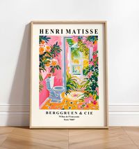 Tropical Toilet Wall Art, Funny Bathroom Poster, Matisse Art, Pink Maximalist Dopamine Decor - Etsy Canada