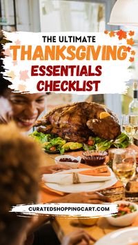 Get ready for Thanksgiving with this comprehensive list of hosting essentials! Ensure your kitchen is well-stocked, your table is beautifully set & your home is decorated for a warm, festive celebration. This checklist will help you organize everything from appetizers to dessert & even post-dinner clean-up. Hosting Thanksgiving has never been this easy and stress-free. Thanksgiving preparation, holiday dinner essentials, Thanksgiving home decor, Thanksgiving hosting tips, Thanksgiving must-haves