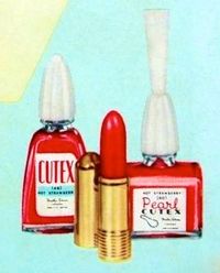 Cutex Lipstick & Nail Polish, 1950's